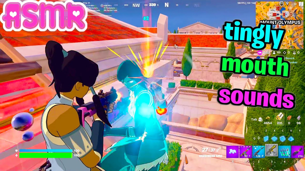 ASMR Gaming 🍀 Fortnite Relaxing Tingly Mouth Sounds + Controller Sounds 100% Tingles 🎧