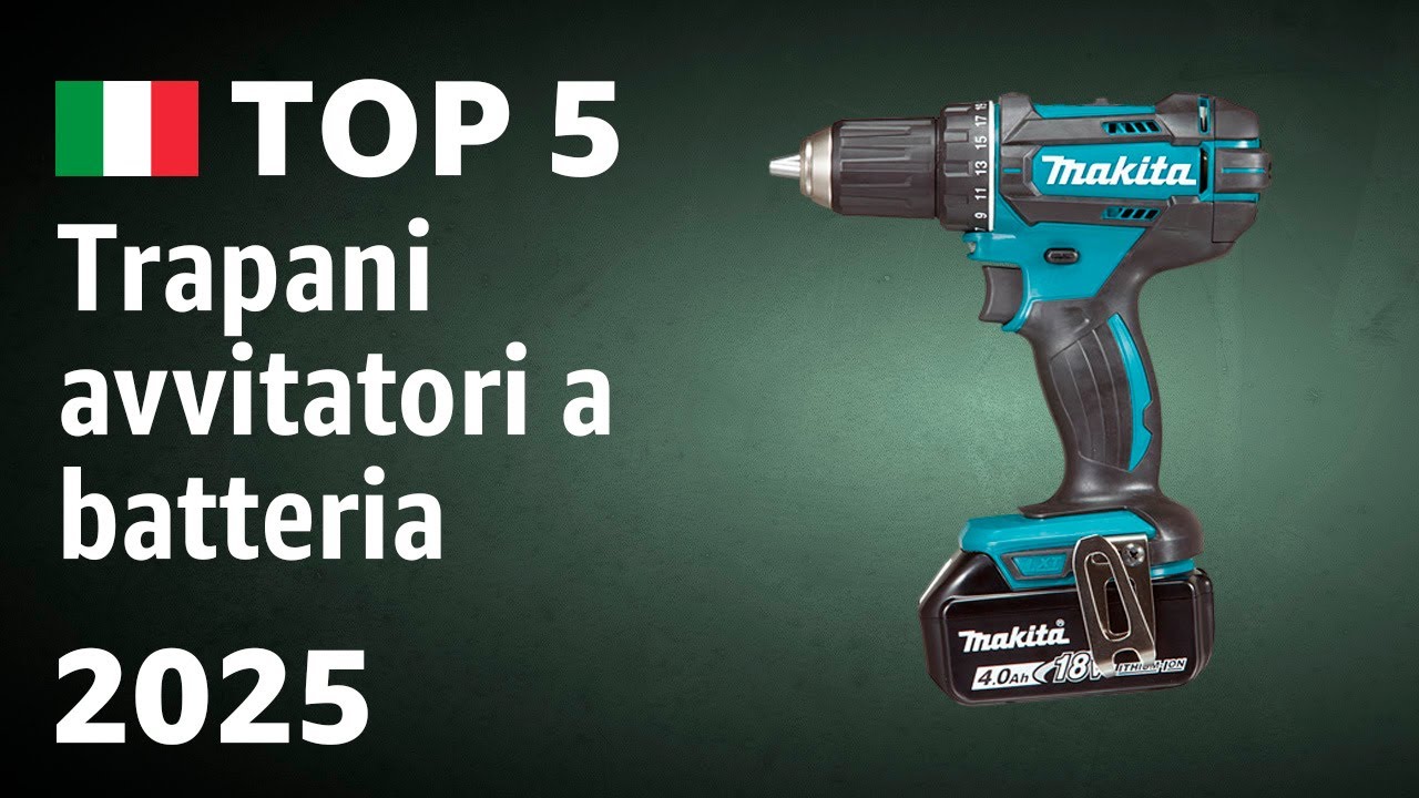 TOP—5. Migliori trapani avvitatori a batteria 2025