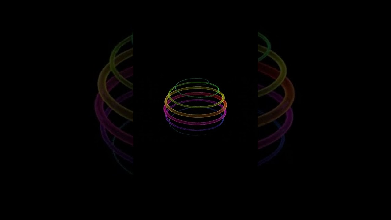 Spiraling Curve(Blender)(012) #shorts #blender #animation #cgi #vfx #spiral #sphere #gradient