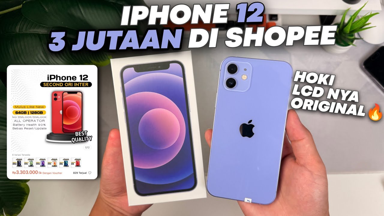 iPhone 12 Murah Di Shopee ⁉️ MULUS BANGET HOKI🥰😍