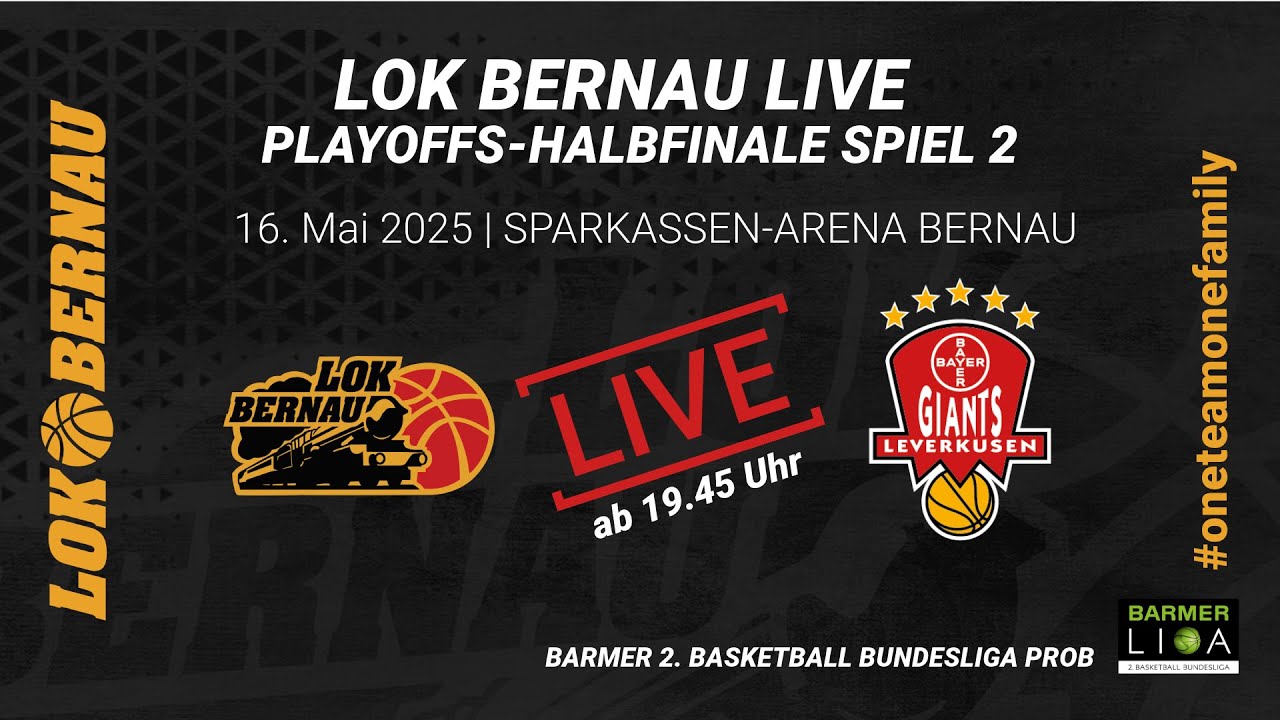 LOK BERNAU vs. BAYER GIANTS LEVERKUSEN Playoffs Halbfinale LIVE