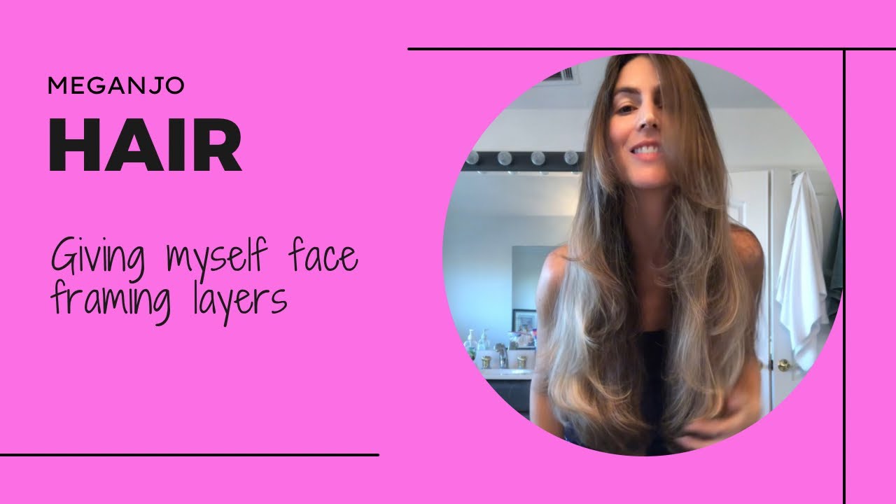 Giving myself face framing layers (real time, cut along with me!)💇🏻‍♀️ #faceframing