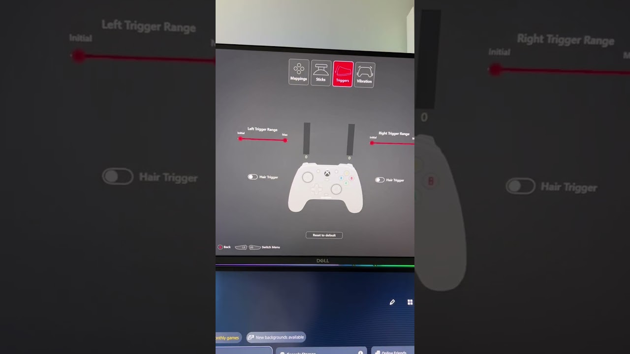 Setup Hair Triggers for the GameSir G7 SE Wired Controller on console or PC