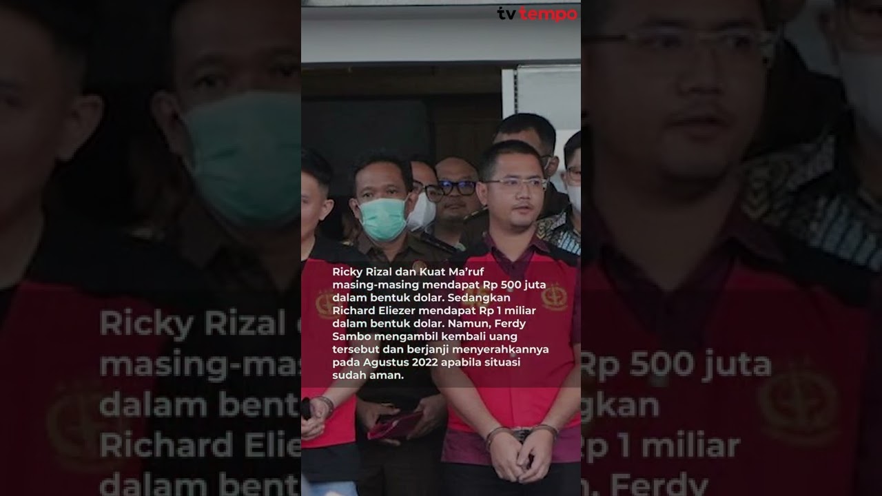 Ferdy Sambo Janjikan 2 Miliar Untuk Bharada E, Ricky Rizal dan Kuat Maruf