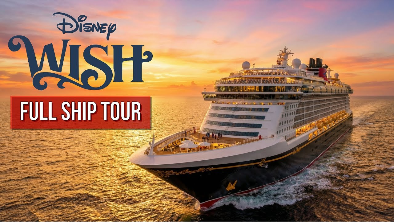 Disney Wish Full Cruise Ship Tour - Dining, Pools, Cabins & More
