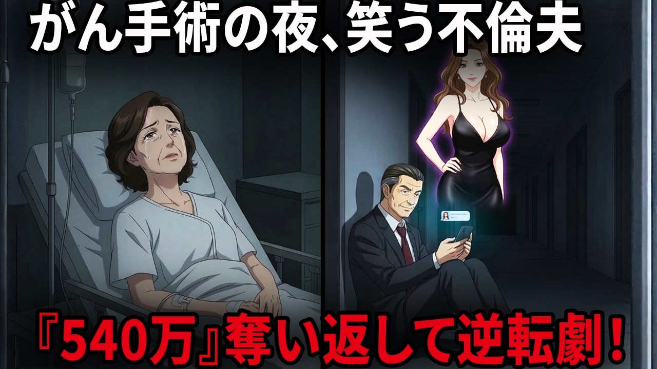 【熟年離婚の真実】がん手術の夜、愛人とLINEして笑う夫…。家政婦扱いされた58歳妻が、感情を殺して「毎月8万の不正引き落とし」の証拠を集め、クズ夫から540万を奪い返した痛快な逆転劇