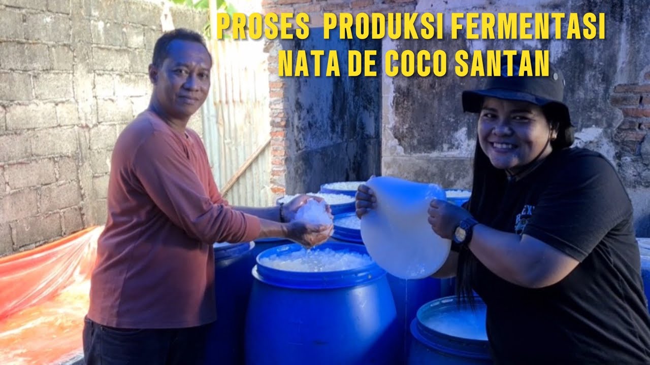 PROSES PRODUKSI FERMENTASI NATA DE COCO SANTAN // Part I