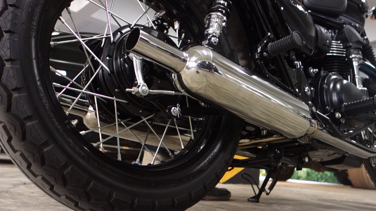 W800 NASSERT TRAD V Titanium/Stainless Steel Exhaust Sound (W800 Special Edition 2017)