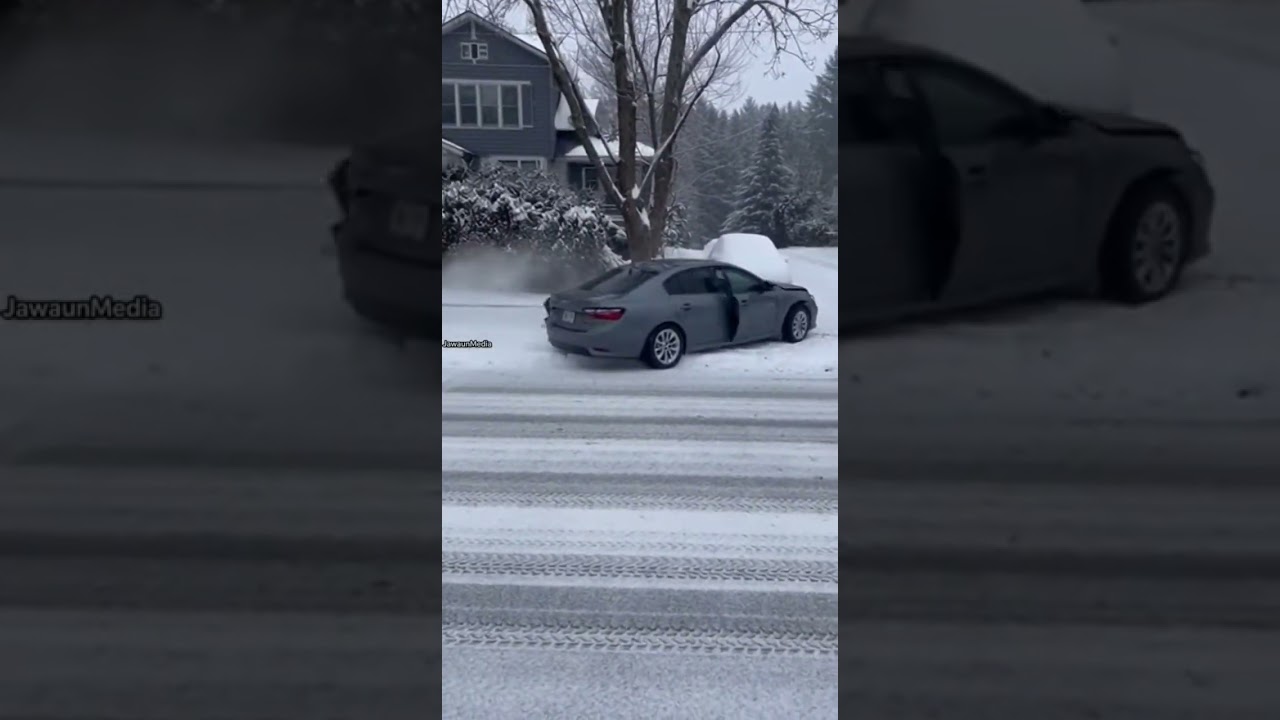 High-Speed Chase Ends in Crash on Icy Residential Hill 🚓