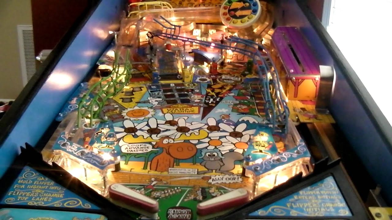 Rocky & Bullwinkle Pinball Multiball Triball Machine Data East
