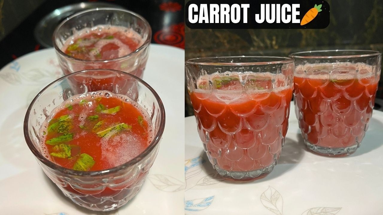 🥕 थंडीच्या दिवसातले फायदेमंद ज्यूस | Carrot Juice Recipe in Marathi | Healthy Morning Drink