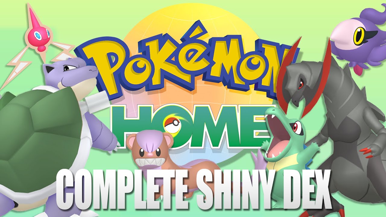 POKEMON HOME COMPLETE LIVING SHINY DEX in FULL HD! (Gen 1 thru Gen 7)