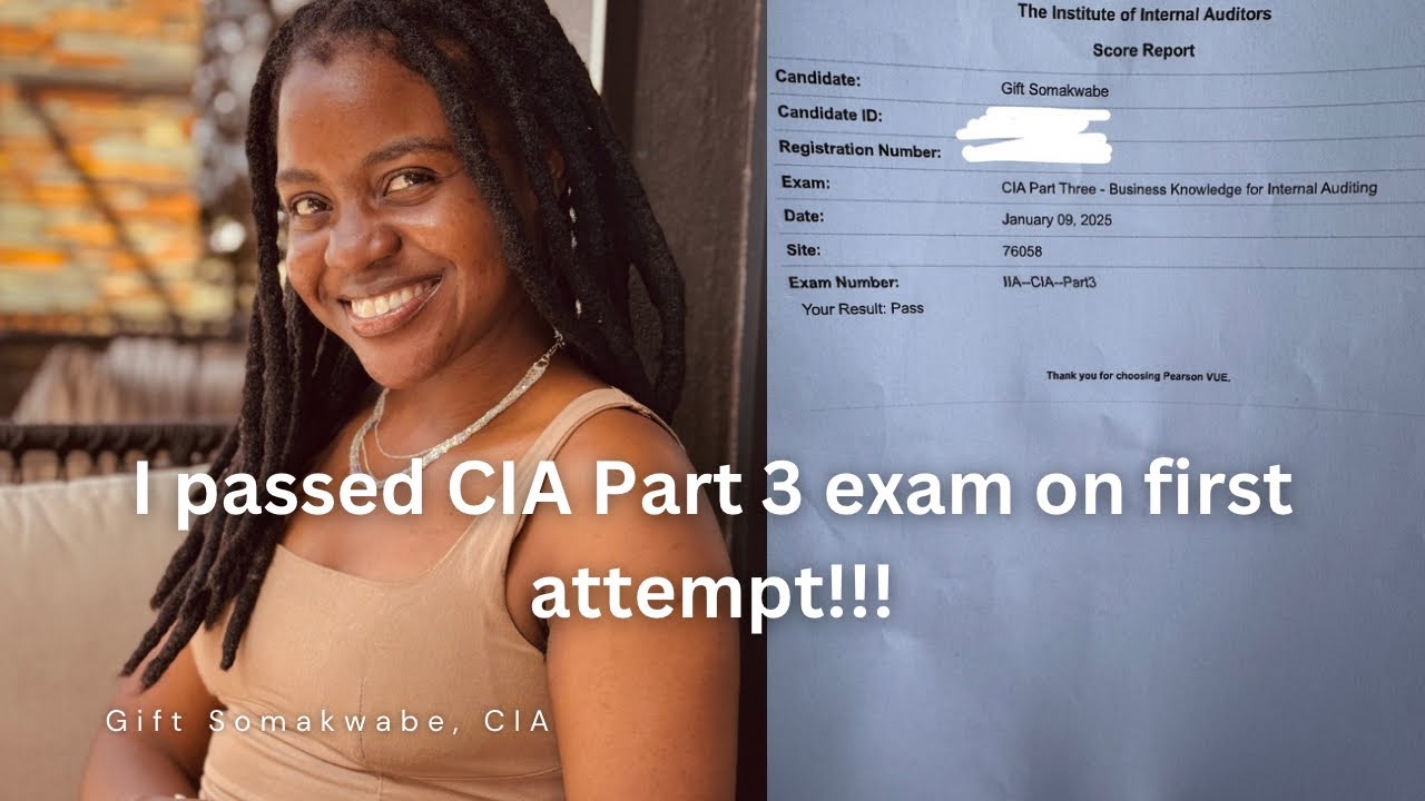 Meet Gift Somakwabe, CIA || I passed my CIA Part 3 Exam