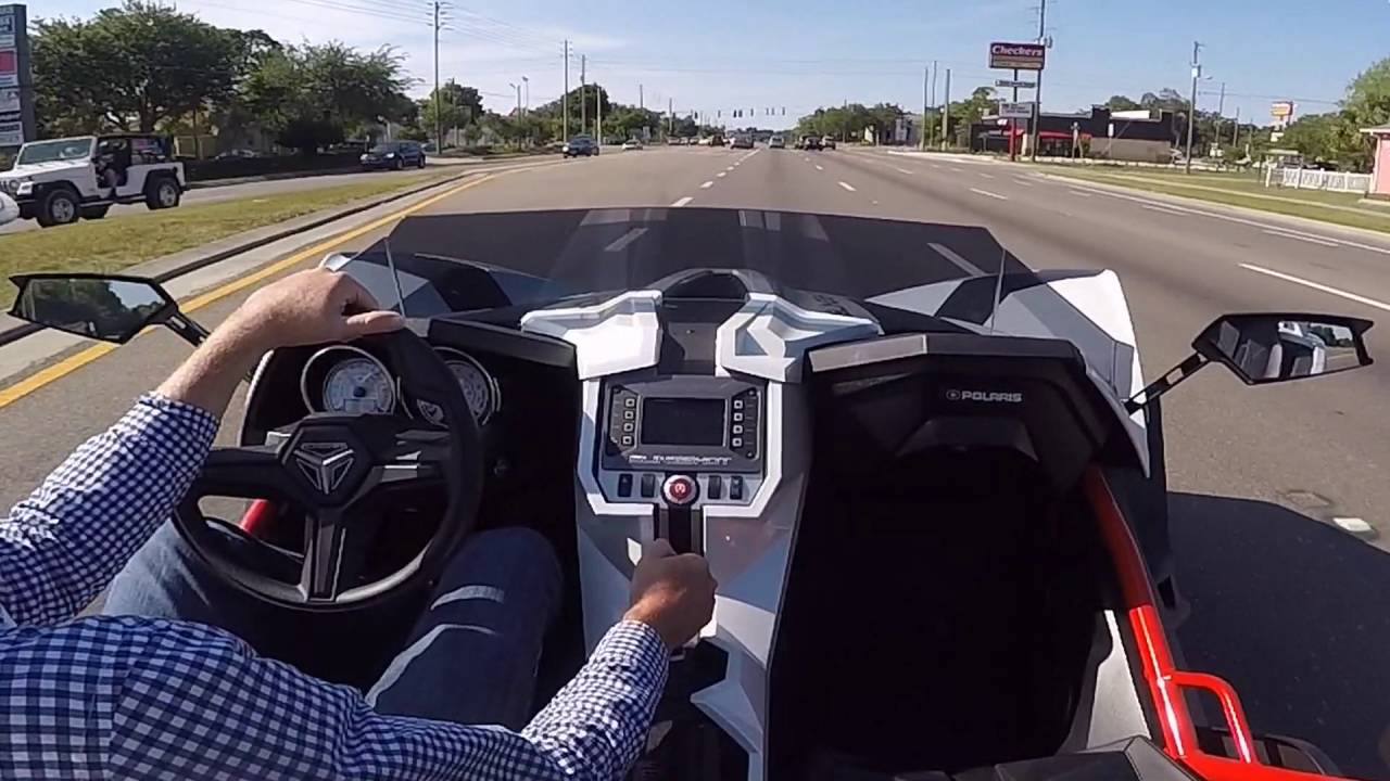 Riding in the Polaris Slingshot