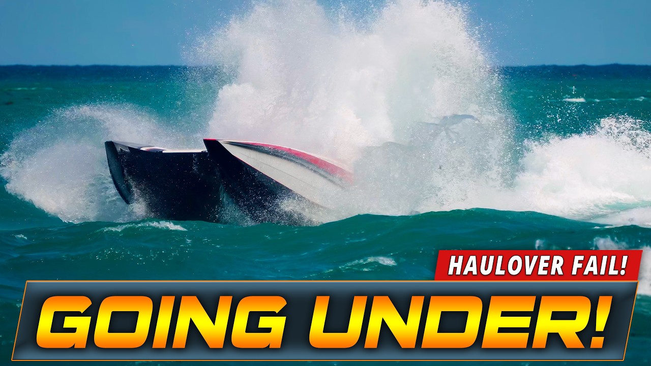 POWERBOAT GETS HUMBLED AT HAULOVER INLET !! | HAULOVER BOATS | WAVY BOATS