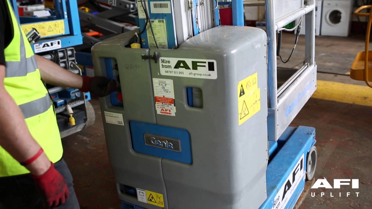 Ознакомительные видеоролики AFI MEWP Genie GR12, GR15, GR20
