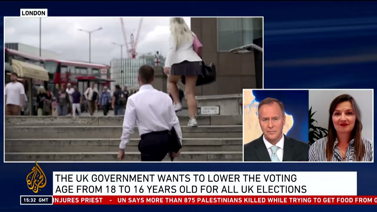 Zo&euml; Billingham, IPPR, on Al Jazeera discussing reducing the voting age to 16