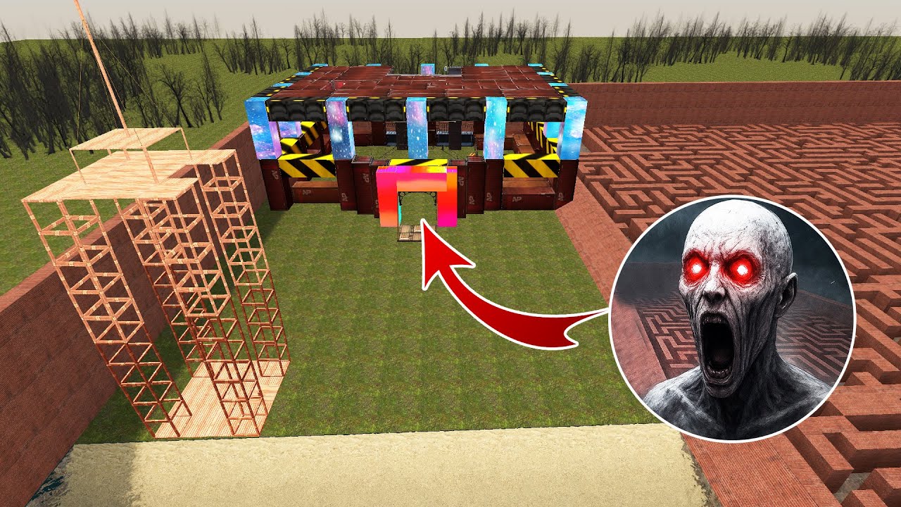SCP-096 IN A GIANT CAGE — GUARDS CAN’T HANDLE HIM? In Garry's Mod