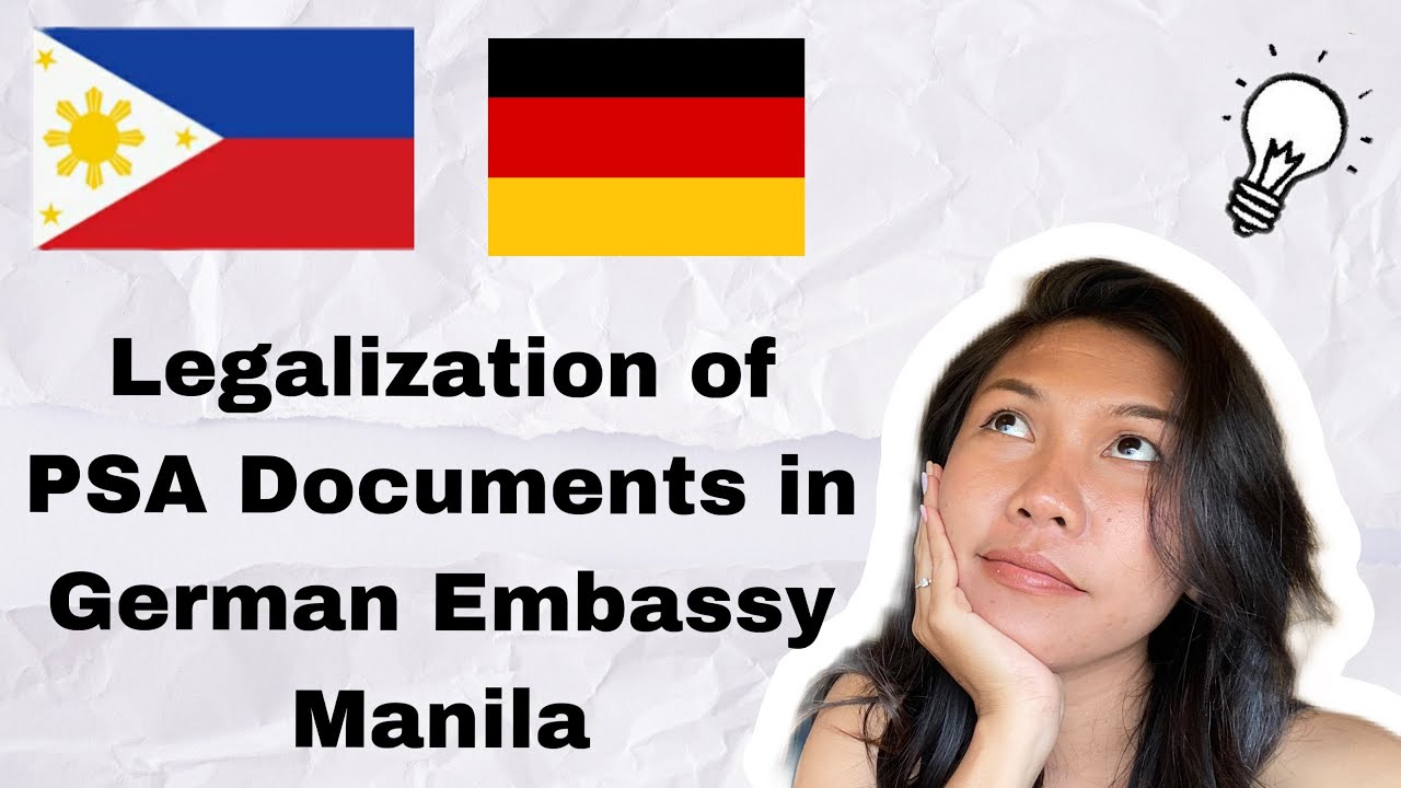 How to Legalized PSA Documents (Birth Certificate and CENOMAR) in German Embassy Manila