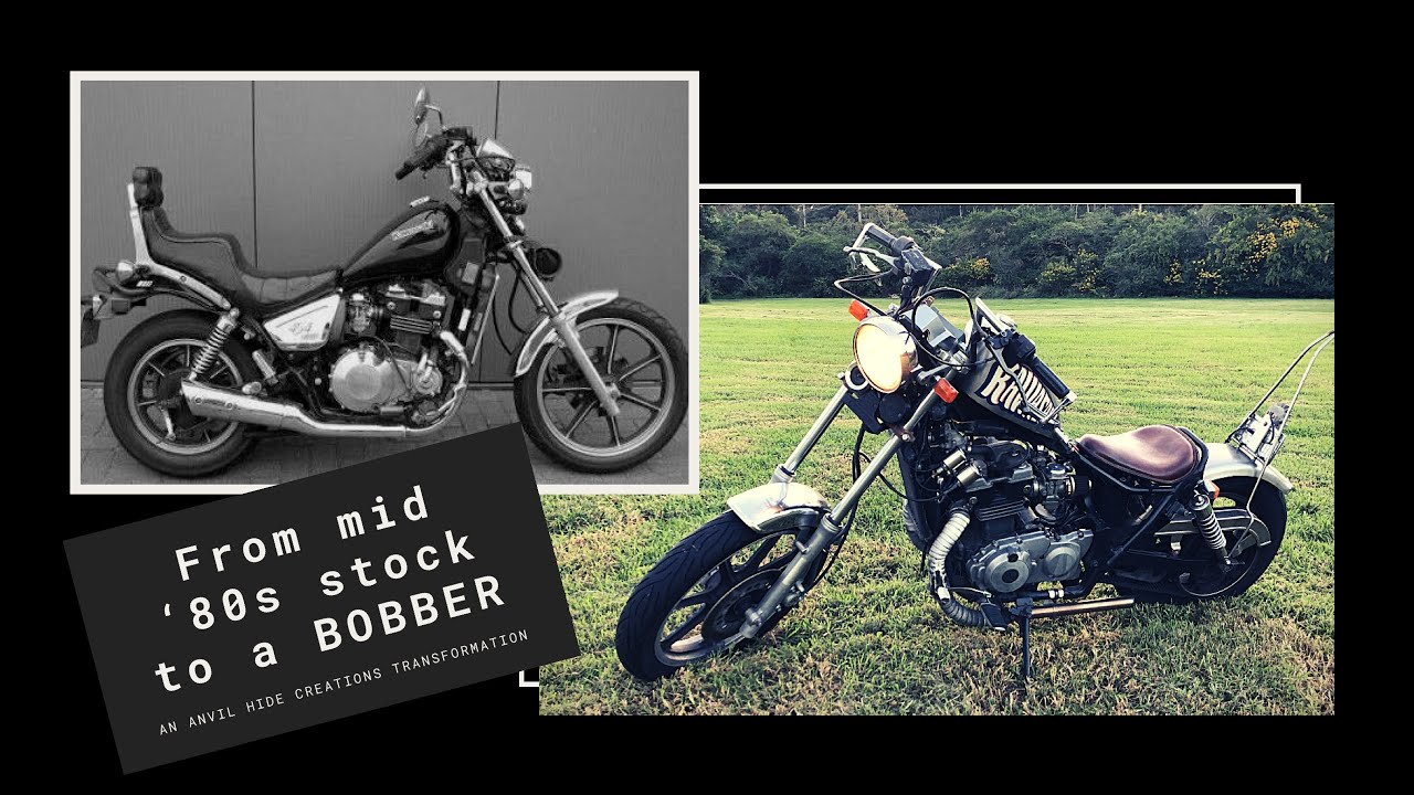 Transforming my mid 1980s stock Kawasaki into a BOBBER