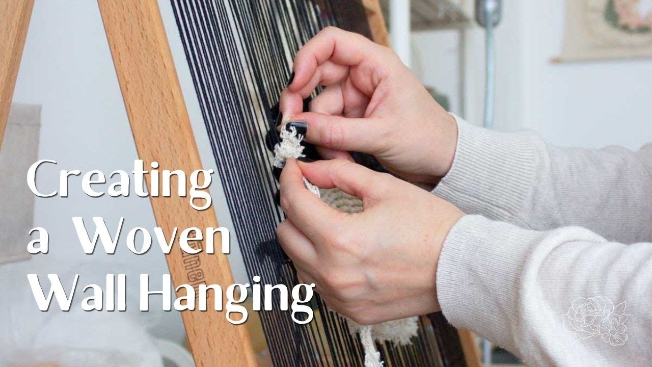 Creating A Woven Wall Hanging with Funem Studio - Full process: Yarn Spinning & Weaving