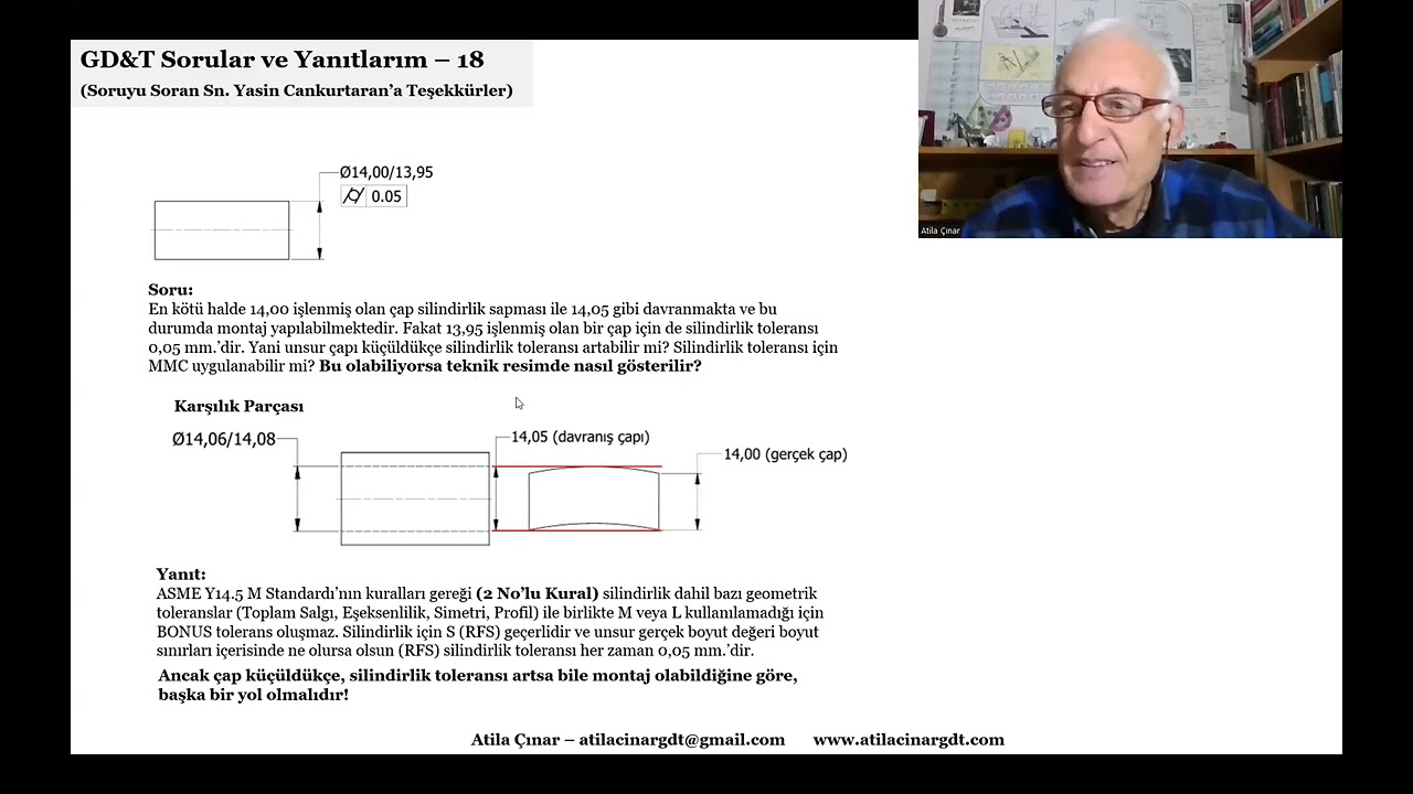 GD&T Sorular ve Yanıtlarım 18 / GD&T Questions and My Answers 18