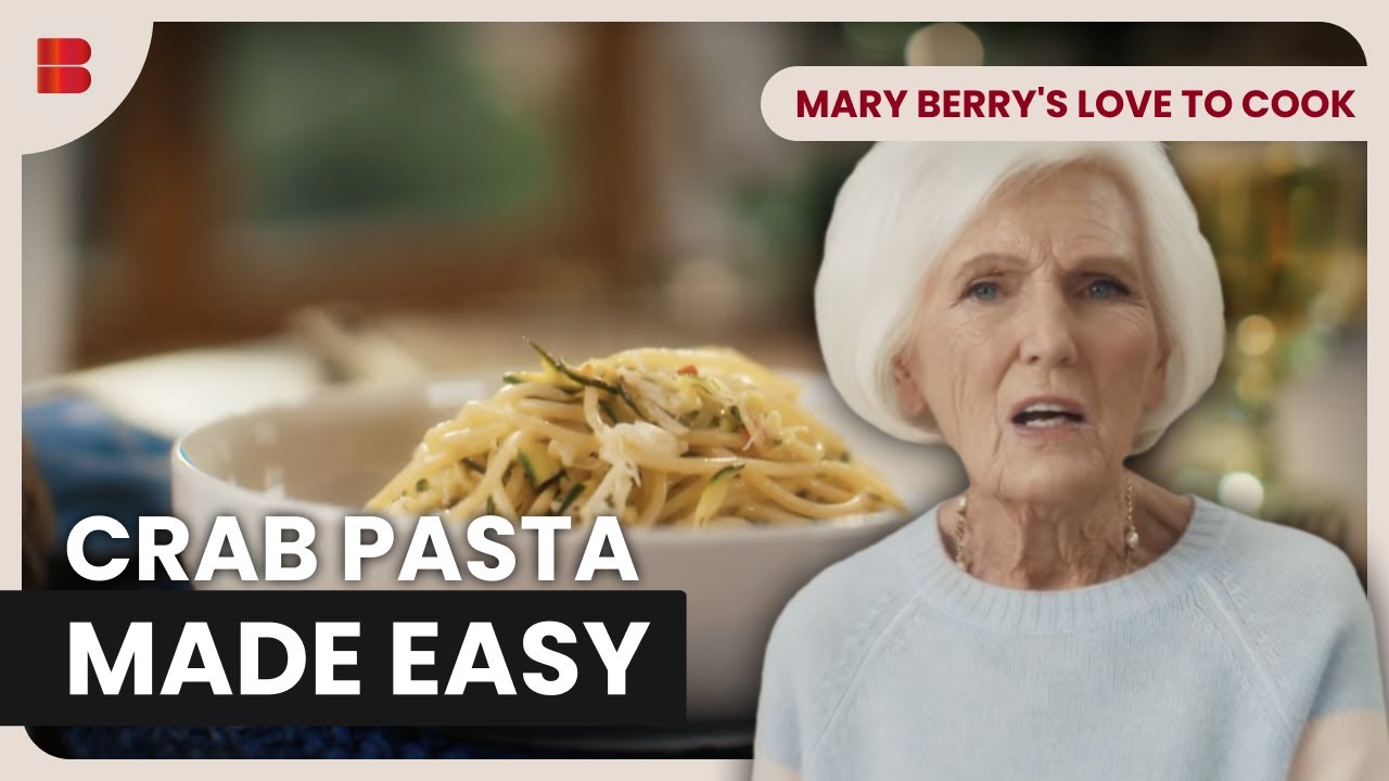 Spiralled Zucchini and Crab Pasta Delight | Mary Berry's Love to Cook