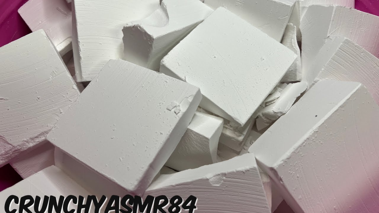 48 Plain White Chalk Splits | Halves | Oddly Satisfying | ASMR | Sleep Aid