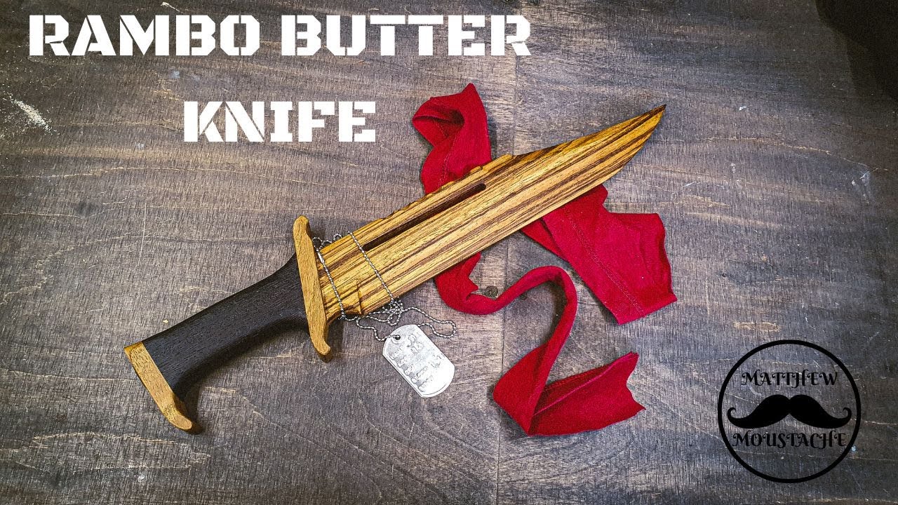 RAMBO 3 knife made out of wood