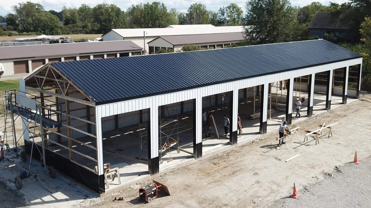 Self-Storage Construction | 12' x 30' Units |  Start to Finish Timelapse | DIY Storage Business