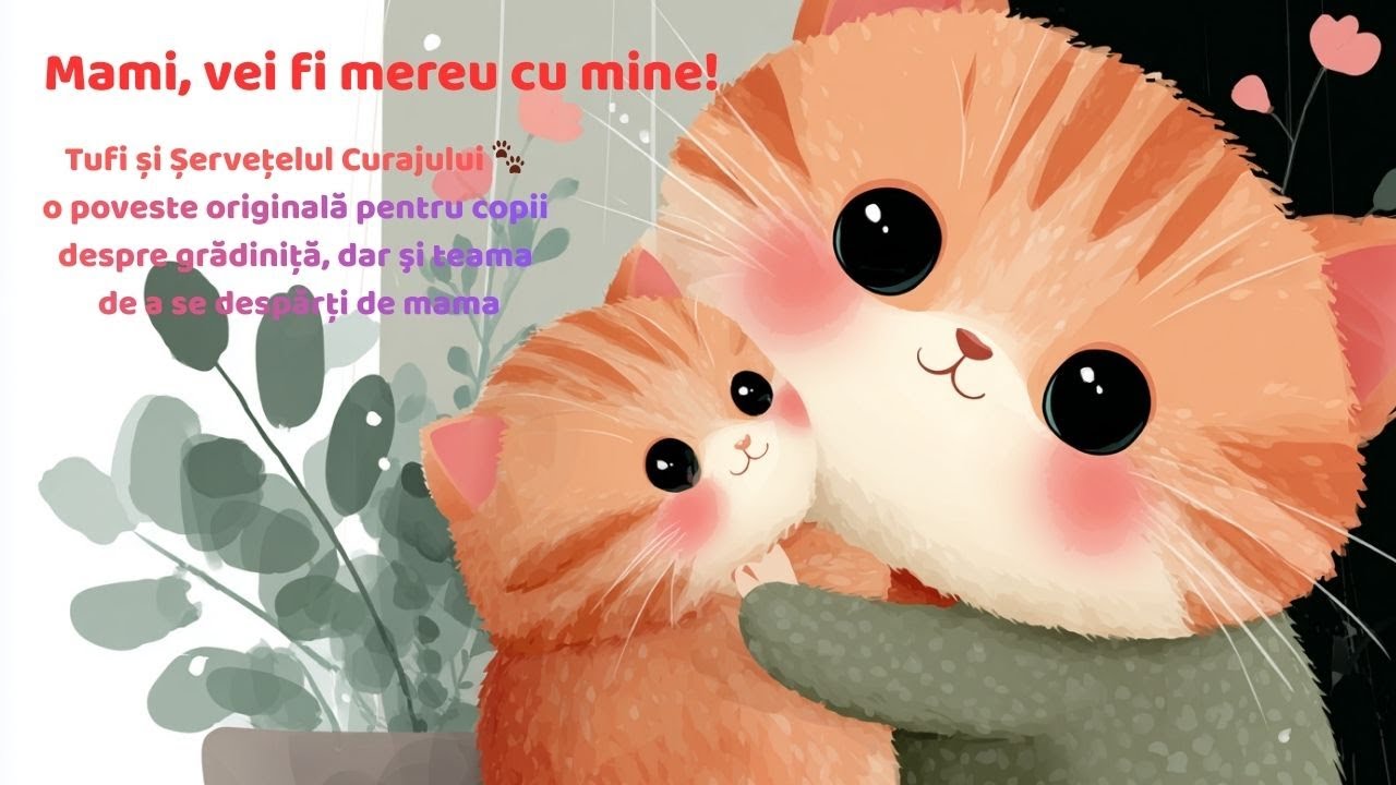 Tufi și şervețelul curajului 🐾 Poveste pentru copii despre  teama de a se despărţi de mama