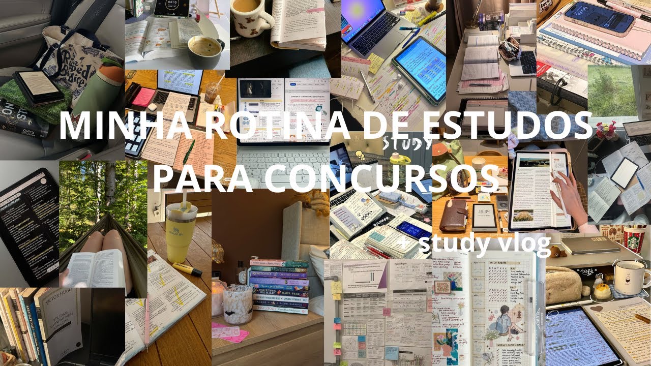 minha rotina de estudos para concurso em 2025 | organização e foco