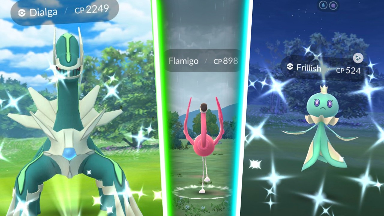 NEW CARNIVAL OF FLAMIGO EVENT IS LIVE IN POKEMON GO! Shiny Dialga Raids! #shorts