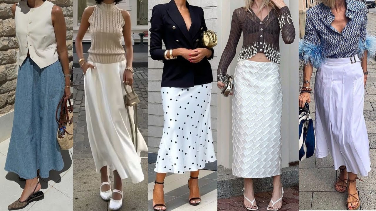 Tendencias de MODA 2024/ 2025 FALDA LARGA una de las NUEVAS TENDENCIAS de moda 2024 2025