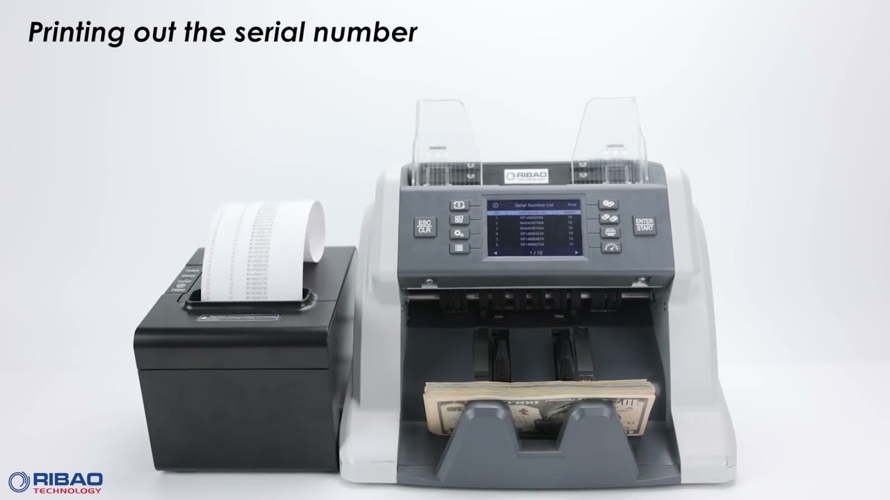 Introduction to the Money Counter Ribao BC55 interface