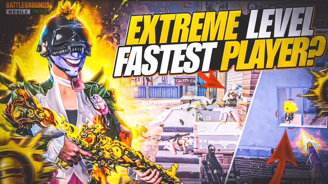Extreme level Fastest Player In 60 FPS |  Solo vs Squad | BGMI ~ PUBG HIGHLIGHTS 
