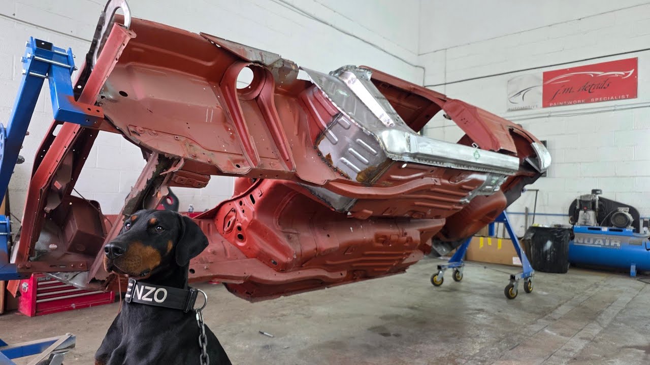 Lots of new metal going into the mk1 Ford Capri 3000e at JM Details