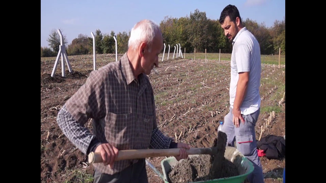 Beton direk dikimi,Direklerin yerleştirilmesi,Sabitlenmesi ve Harç karıştırma