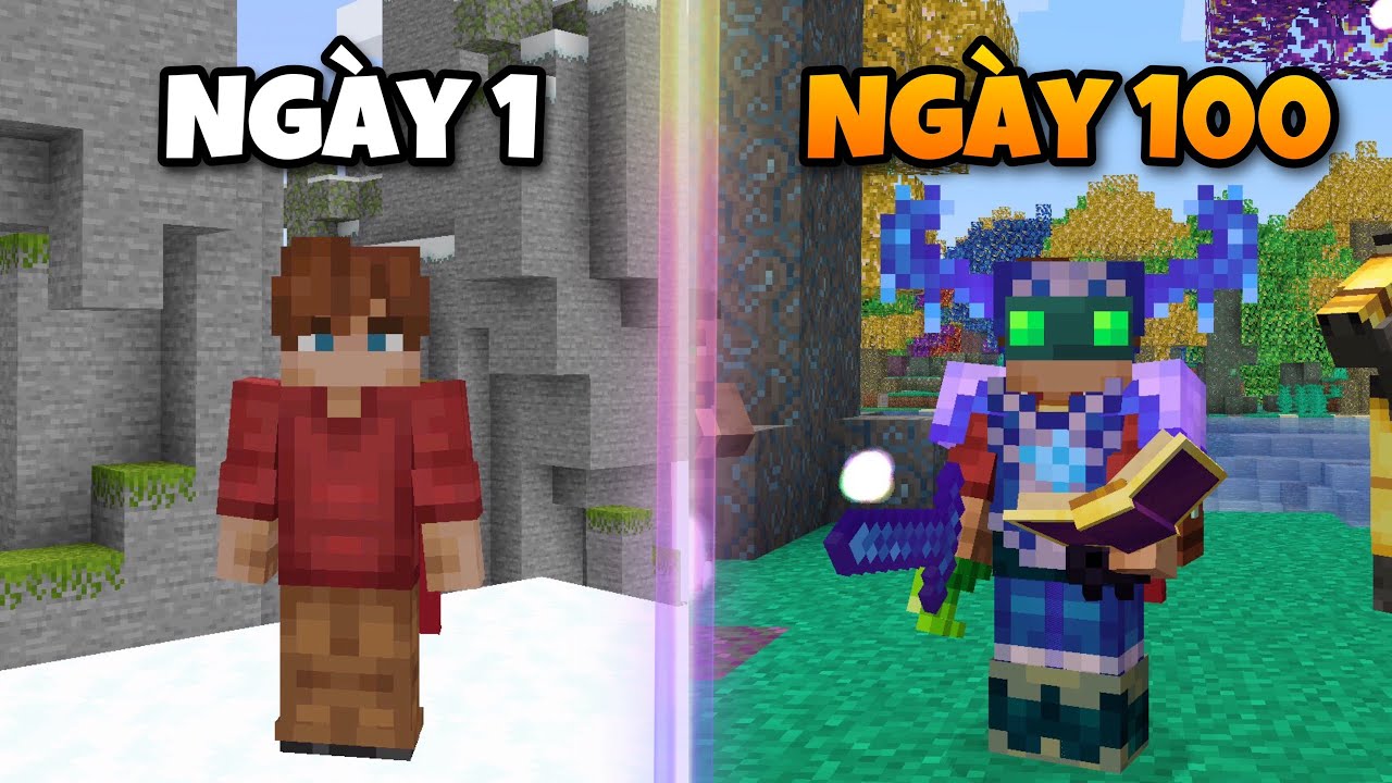 Mình Sinh Tồn 100 Ngày Tất Cả Mods Trong Minecraft Siêu Khó !!