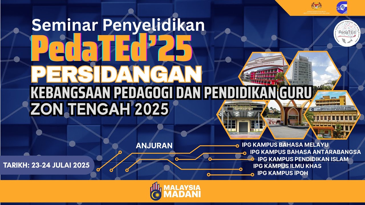 Bilik 2 (Sesi Petang) : Pembentangan Selari Seminar Penyelidikan PedaTEd'25