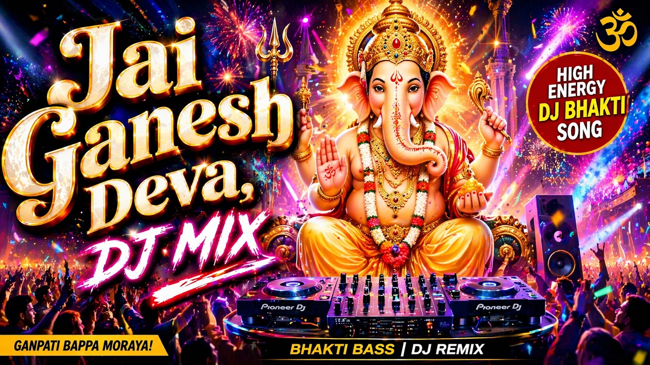 Jai Ganesh Deva DJ Mix 🔥 Ganpati Bappa Morya | High Energy Bhakti Bass Song