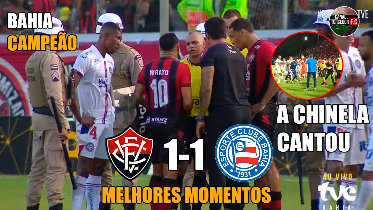 Vit&oacute;ria 1 x 1 Bahia - Melhores Momentos - COMPLETO - Final Baiano 2025