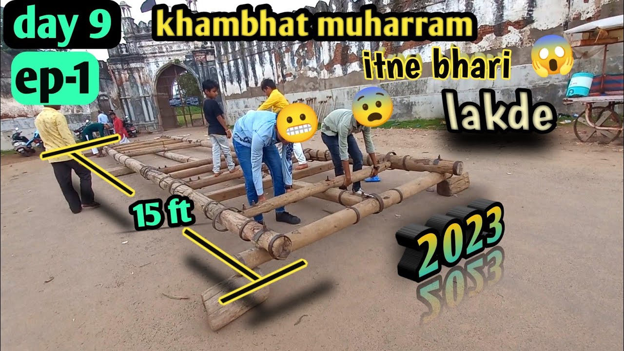 vadodra to khambhat. 2023 ep-1bade zari ke lakde itne heavy 🤯