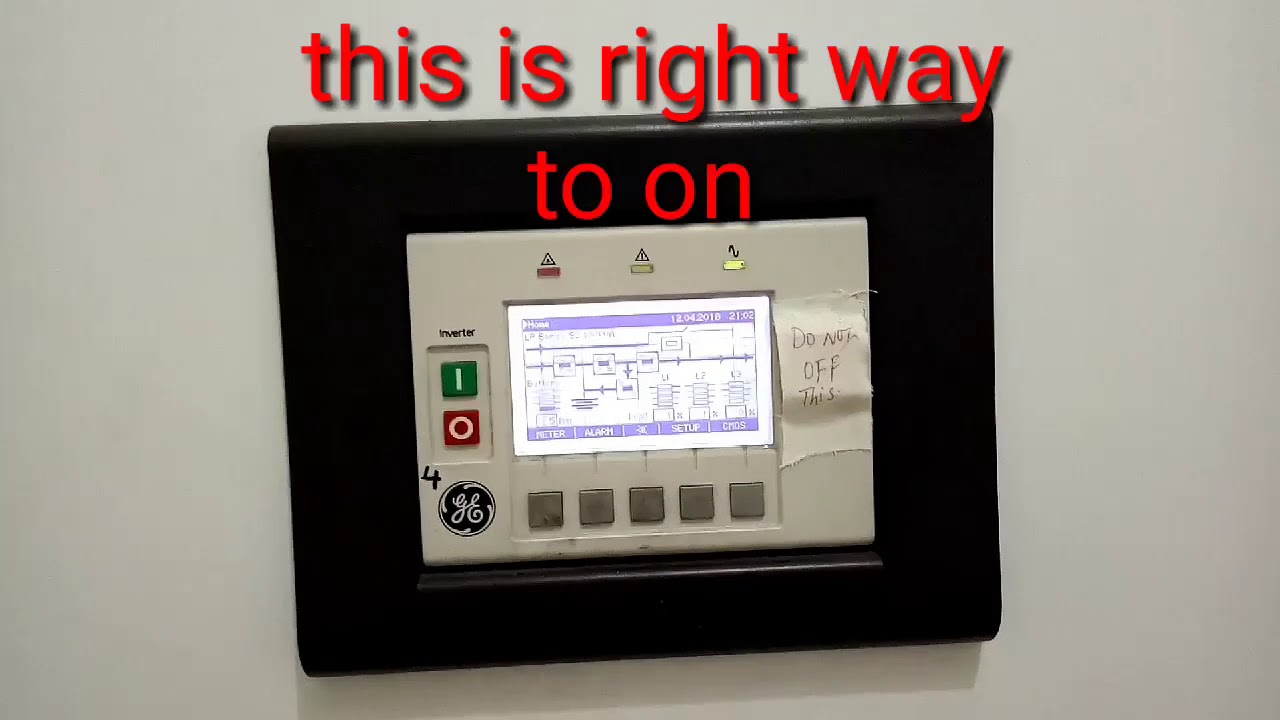 How to ON/OFF UPS of GE X-ray machine