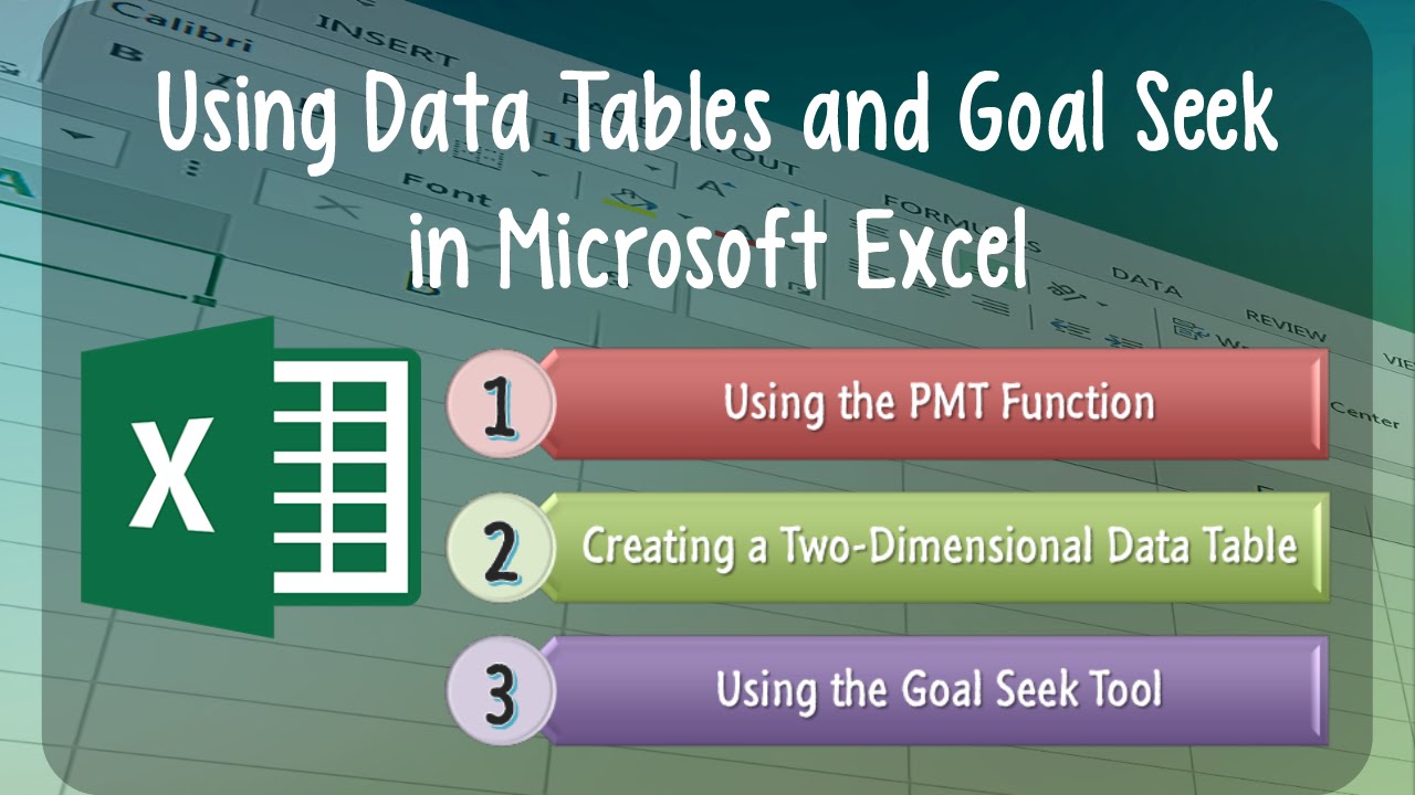 Урок Excel 04: Использование таблиц данных и поиска цели в Microsoft Excel