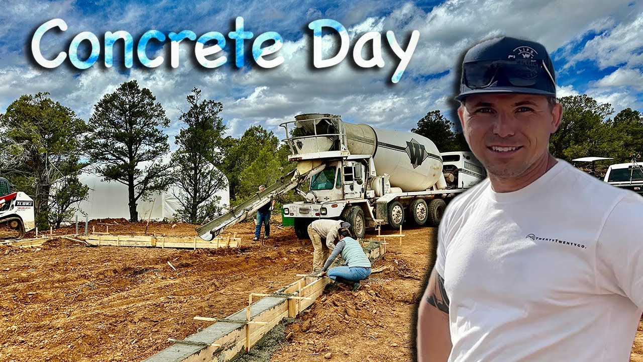 We BARELY PASSED our INSPECTION! Concrete Day!