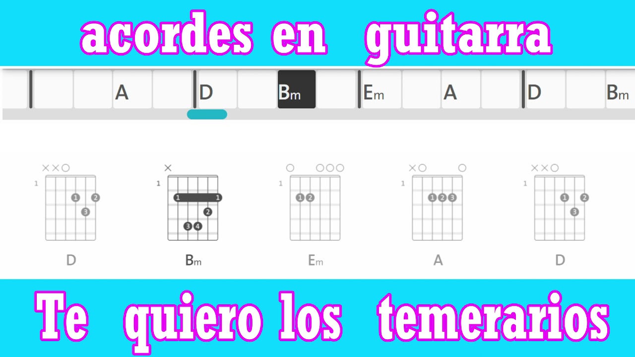 acordes en   guitarra     te quiero