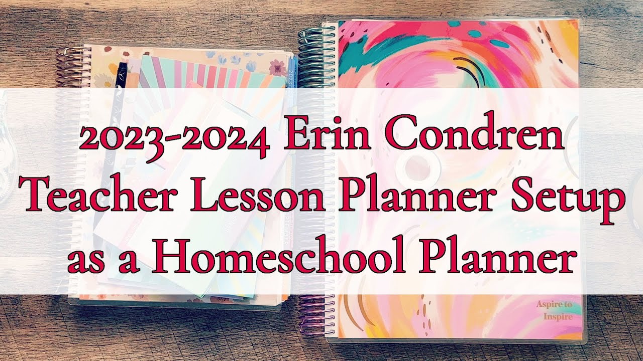 ***NEW ERIN CONDREN TEACHER LESSON PLANNER INITIAL SETUP || HOMESCHOOL PLANNING