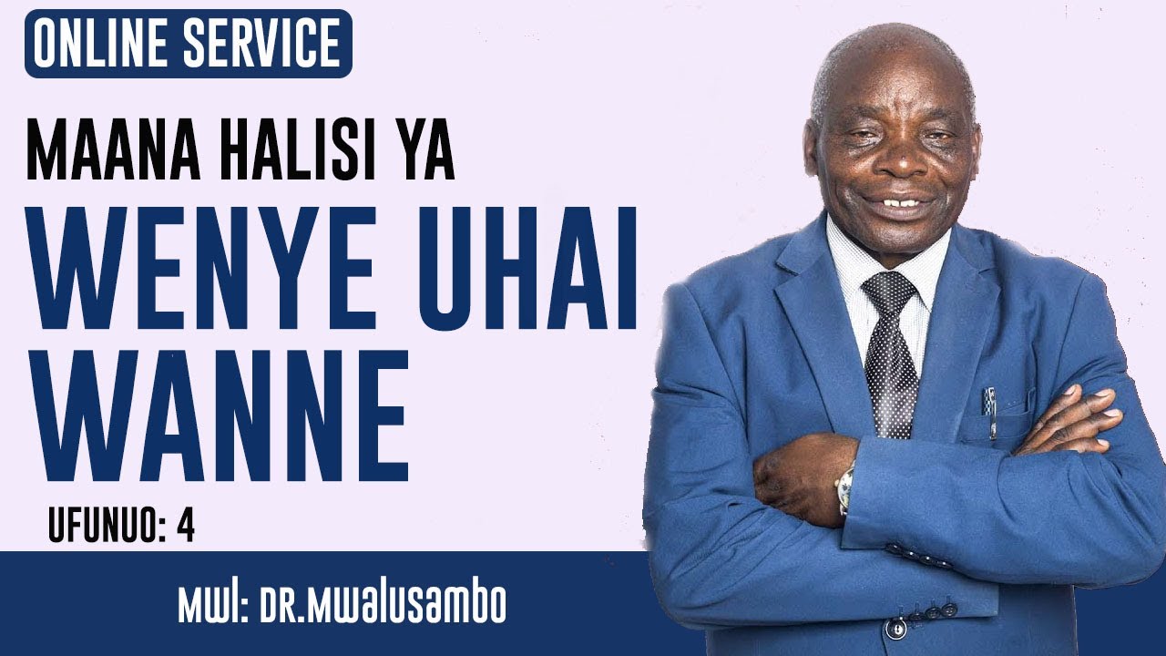 WAKRISTO WENGI HAWAJUI MAANA YA WENYE UHAI WANNE NA DR.MWALUSAMBO #kingdomphilosophy #sundayservice