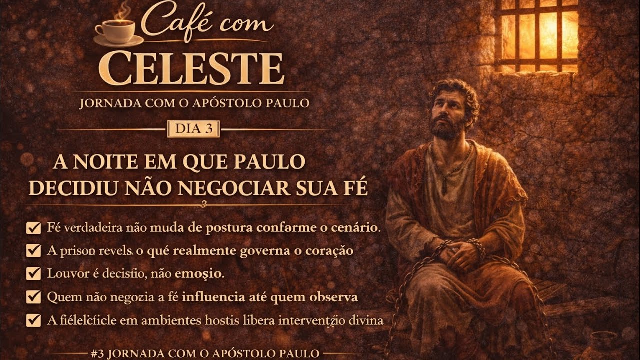 ☕️CAFÉ COM CELESTE - Não negocie a sua fé - Uma jornada com Apóstolo Paulo.